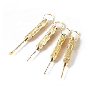 Portable 4-en-1 Multi Tool Set Phillips Tournevis Cure-dents Poinçon Oreille Pick Pin Porte-clés - Product Image 3