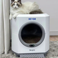 Bac à litière intelligent automatique pour chat, nettoyage rapide, grand format, ouverture supérieure, capteurs de sécurité - Conception intelligente du bac à litière pour chat