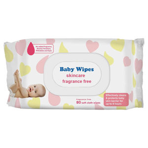 Toallitas Húmedas para Bebés de Marca Propia, Sin Perfume, para Limpieza Facial, Suaves - Product Image 1