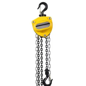 China factory supply chain pulley block fully forged hooks 1t 2t 3 ton chain hoist