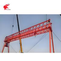 Grosir harga murah teknik 6Ton 10ton 12ton 15ton 20ton 30Ton nilai tipe rangka Double Girder Hook Gantry Crane untuk dijual