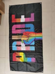 Bandera de Asiria Personalizada de Poliéster 100%, 3x5 pies, Azul y Marrón con Símbolo de Sol Alado, Bandera de Poliéster para Exteriores para Comunidades y Desfiles - Product Image 5