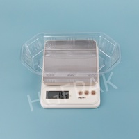 Wegwerp transparante bootvormige PET RPET blister fruitbak van gerecycled plastic voor verse druiven