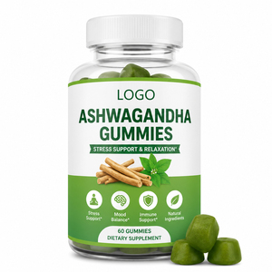 Complément alimentaire Gummies à l'Ashwagandha KSM-66 pour le soutien immunitaire et énergétique, végétalien, sans gluten, biologique - Product Image 1