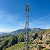 Tour de communication solaire YingHao pour zones montagneuses, à 3 pieds, en acier galvanisé, pour sites télécoms