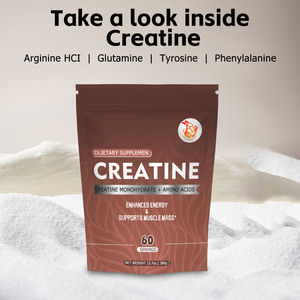 Créatine en poudre avec étiquette personnalisée : Améliore les performances, développe la masse musculaire maigre et favorise la récupération grâce à la créatine monohydrate. - Product Image 3
