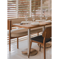Meubles de restaurant commercial de luxe en gros Cafés d'hôtel Tables et chaises de restaurant Ensemble de restaurant moderne