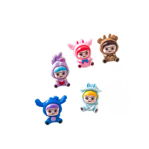 Dibujos animados DIY resina manualidades accesorios hechos a mano crema pegamento teléfono caso zapato hebilla taza de agua sentado postura Niño para personalizado - Product Image 5