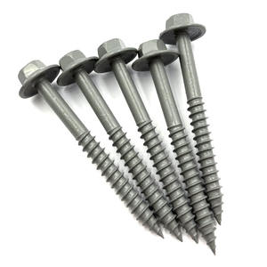 Tornillo autorroscante estructural para madera con cabeza hexagonal <span class=keywords><strong>de</strong></span> acero endurecido Ruspert C1022 gris y arandela grande - Product Image 2