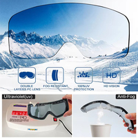 Masque de ski UV400, lunettes de snowboard, protection contre le vent, sans monture, ventilation, lentille polarisée en mousse, lunettes de ski sur ordonnance