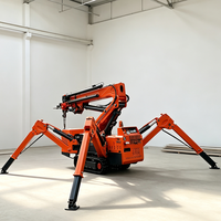 Grue araignée sur chenilles Tonlita de 3 tonnes, grue araignée télescopique portable à flèche articulée pour la levée de charges