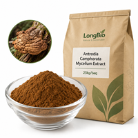 LongBio Extrait de Mycélium d'Antrodia Cinnamomea en Poudre Polysaccharides 9% Triterpènes 4% Taiwanofungus Camphoratus Fournisseur en Gros