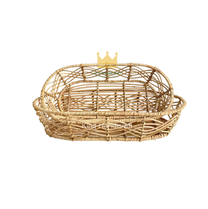 Plateau en bambou de style minimaliste, tissé à la main, pour la table à manger, la décoration de la maison et des restaurants - Product Image 3