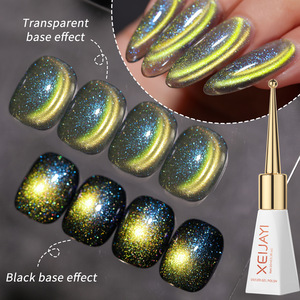 Phantom QuickSand Cat's Eye Series 2025 Nouveau <span class=keywords><strong>vernis</strong></span> à ongles super brillant <span class=keywords><strong>Flash</strong></span> jaune vert aimant longue durée - Product Image 3