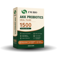 AKK Probiotiques Films Oraux 150 milliards d'UFC Menthe Poivrée Films Oraux Dissolvables Pratiques pour les Voyages Service de Marque Personnalisée