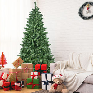 Sapin de Noël artificiel détachable de 7 pieds, branches en PVC de haute qualité, résistant au feu et écologique, contrôle Wi-Fi - Product Image 2
