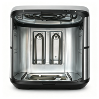 Friteuse à air intelligente 8,5 L pour usage domestique, 2400 W, 4 éléments chauffants, 25 % plus rapide, certifiée ROHS LFGB CE, avec fenêtre de visualisation