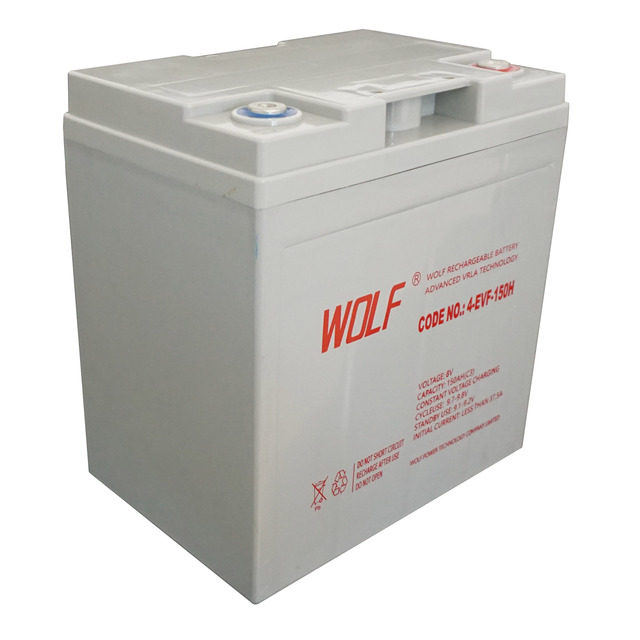 Factory Price 8V 150Ah 34.5kg Sealed Deep Cycle Maintenance-Free Lead Acid Wolf 4-EVF-150H 10-15 Year Design Life Golf Battery