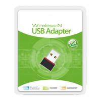Adaptor nirkabel WiFi USB 2.0 Mini 802.11n 150M, kartu jaringan Desktop Laptop penerima eksternal PC mobil grosir