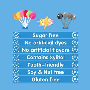 Camilan Diabetes Halal sempurna untuk anak-anak, permen Lollipop bagus untuk gigi Lollipop - Product Image 6