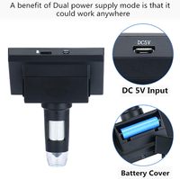 Microscope numérique USB à loupe d'écran de bureau portable LCD Electron de 4.3 pouces avec caméra 1080P et éclairage LED réglable