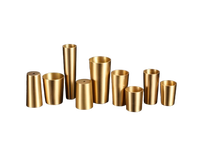 Offre Spéciale meubles jambe Tube protecteur Table jambe Base couverture armoire jambe couverture or fin, laiton fer gratuit moderne bois salle à manger chaises