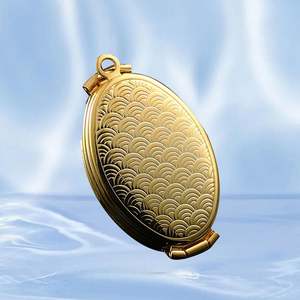 Vente flash - Pendentif avec logo gravé sur mesure, design vintage, collier en métal artisanal - Product Image 4