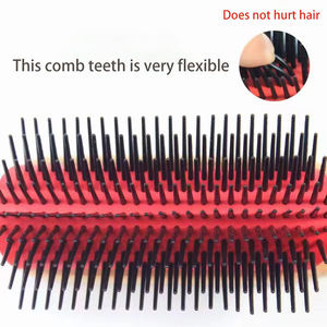 Peigne de massage du cuir chevelu à marque privée, peigne de coiffure pour salon, <span class=keywords><strong>brosse</strong></span> <span class=keywords><strong>Denman</strong></span> en bois à 9 rangées, peigne à neuf rangées - Product Image 6