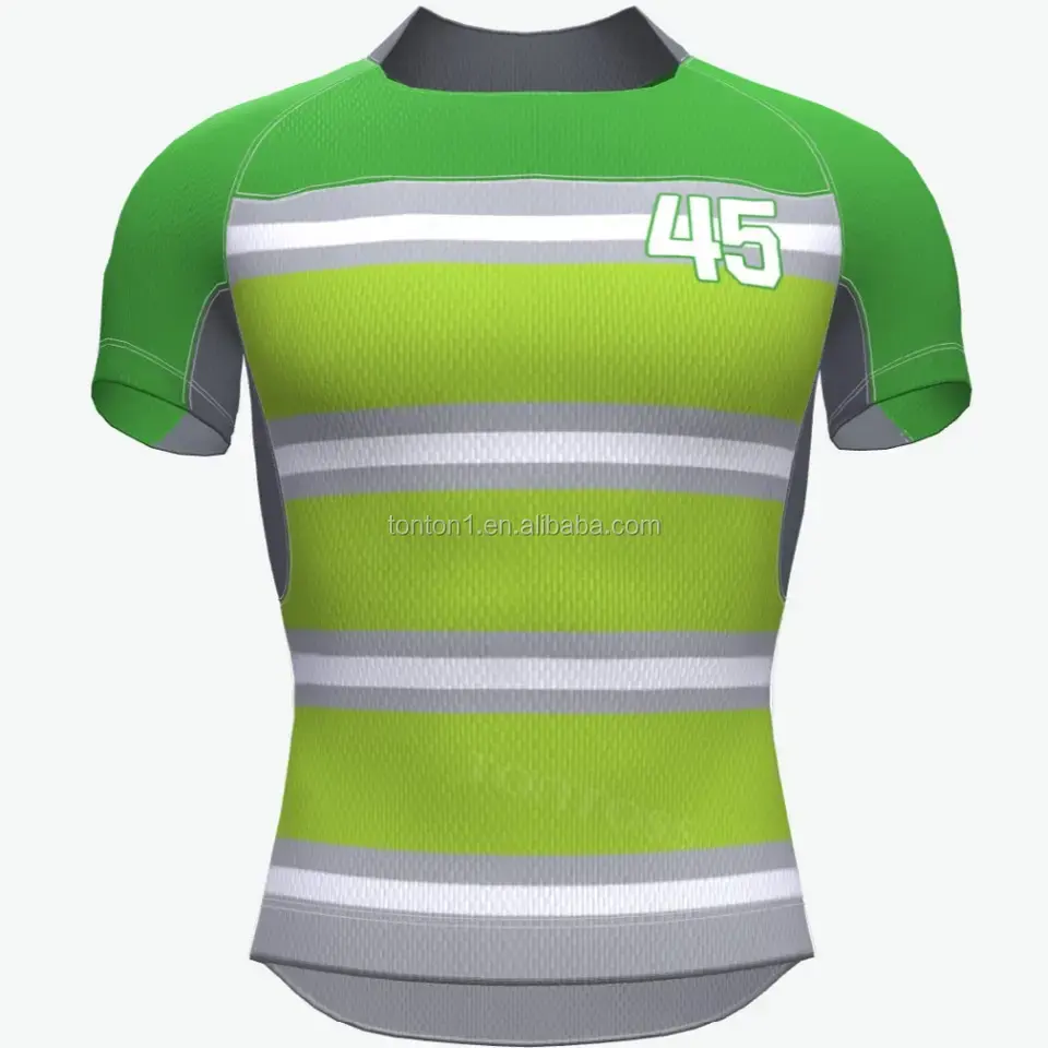 Sublimatie Afdrukken Anti-Uv Snel Droog Custom Sportteam Dragen Club Gym Jersey Rugby