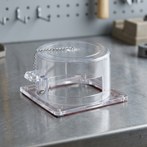 Boîte de verrouillage en acrylique transparent avec porte-clés et finition polie, conception antivol pour utilisation sur panneau électrique - Product Image 3