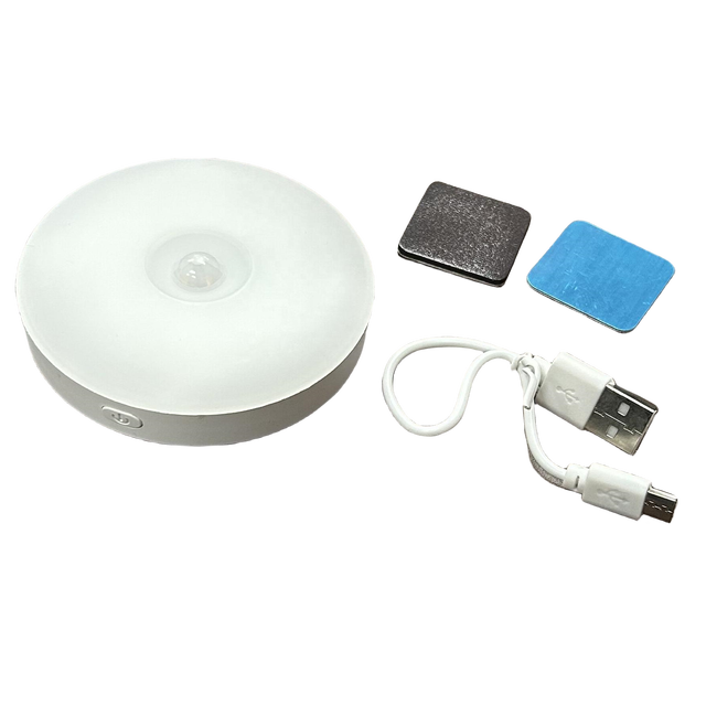 Dimmable Rechargeable Motion Sensor Night Light Led Bedside Hallway Closet Cabinet Lights