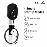 Borne de recharge murale rapide AC triphasée 22 kW GB/T EV, compatible OCPP 1.6J, application intelligente, pour BYD, ZEEKR, NIO, XPENG, Tesla