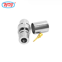 High Quality QMA Male Plug Macho Brass Material for LMR400 RG8 RG213 RG214 Cable Connector RF Coax Coaxial Connectors