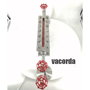 Indicador de Nivel Transparente de Lectura Directa con Pantalla LED y Conexiones de Brida/Rosca de Acero Inoxidable para Mirilla de Nivel (Aplicación Tuya) - Product Image 1