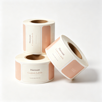 Etiquetas para Tubos de Crema de Manos Haoxuan OEM, Papel Sintético, Película Mate, Adhesivos Impresos Impermeables para Empaquetado de Cuidado Personal