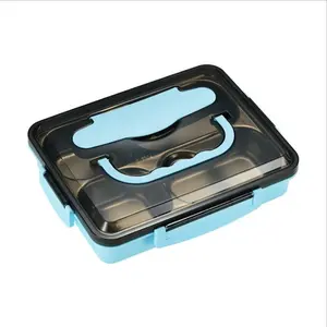 Scatole di pranzo Bento Thermos ecologiche in acciaio inossidabile 304 di vendita calda per contenitore per bambini della scuola con 4/5 scomparti