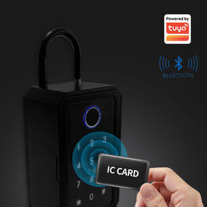 Boîte à clés antivol Tuya, murale, avec serrure à combinaison et mot de passe, pour bureau, maison, extérieur, porte en bois - Product Image 2