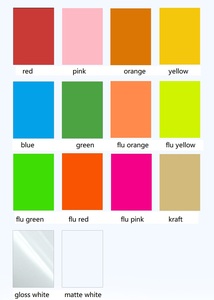 In Đầy Đủ Màu <span class=keywords><strong>A4</strong></span> Trống Màu Tự Dính Glossy/Matte/Rõ Ràng Phim Tấm Vinyl Sticker Nhãn Giấy - Product Image 2