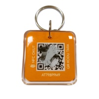 Умный RFID-брелок из ПВХ с эффектом эпоксидной смолы, 125 кГц, бесконтактная карта, частота 13,56 МГц, NFC-связь, TK410000, брелок-ключница