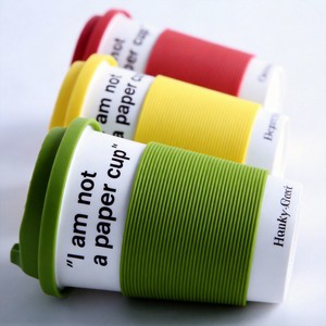 Tazza da Caffè in Ceramica di Alta Qualità/Tazza da Viaggio con Coperchio in Silicone e Custodia, Design Contemporaneo Prodotto a Hunan - Product Image 2