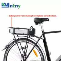 CNNTNY baterai sepeda listrik 36V 37V, baterai perak ikan 36v 10ah Lithium Ion untuk sepeda listrik