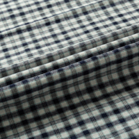 Tissu classique tissé à carreaux texturé bulles, tissu léger pour chemises et robes