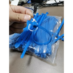 เคเบิลไทร์ไนลอนสีน้ำเงิน Chcc ขนาด 7.6x200 มม. แบบถอดได้ ล็อคตัวเองได้ มีรูสำหรับใช้งานทั่วไป - Product Image 4