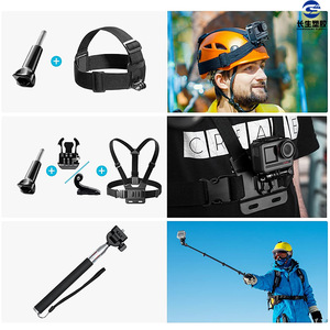 Kit d'accessoires Telesin GoPro ajustable pour Hero9 10 11 12, ensemble de supports et de sangles en plastique - Product Image 4