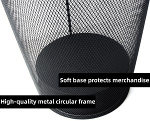 Espositore Moderno Personalizzato per Negozio di Giocattoli, Supporto per Peluche, Cuscini a U, Accessori, <span class=keywords><strong>Scarpe</strong></span>, Gabbia di Stoccaggio Rotonda in Metallo - Product Image 4