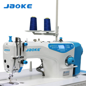 Nouvelle machine à coudre industrielle informatisée à plat, haute vitesse, avec fonctions de coupe automatique, inverser et levage, point noué, facile à utiliser, en fer. - Product Image 1