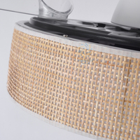 Y103 à faible bruit 42 pouces vigne ventilateur de plafond lumière maison salon Led Invisible ventilateur de plafond lumière chambre rétractable Led ventilateur lumière