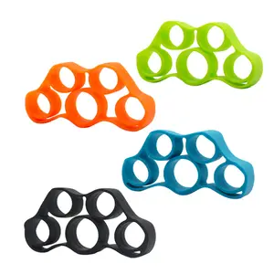 Silicone Therapy Fitness Hand Grip Resistance Strengthener Ring Finger Exerciser Band Training Equipment