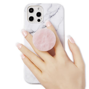 Di alta qualità naturale della pietra preziosa liscia irregolare hexagon accessori del telefono presa, di guarigione 3M di cristallo presa del telefono titolare - Product Image 1