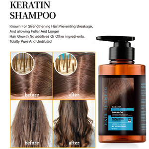 Shampooing pour l'élimination des pellicules, soulagement des démangeaisons, rétention de parfum longue durée, revitalisant, beurre, revitalisant à la kératine, - Product Image 5